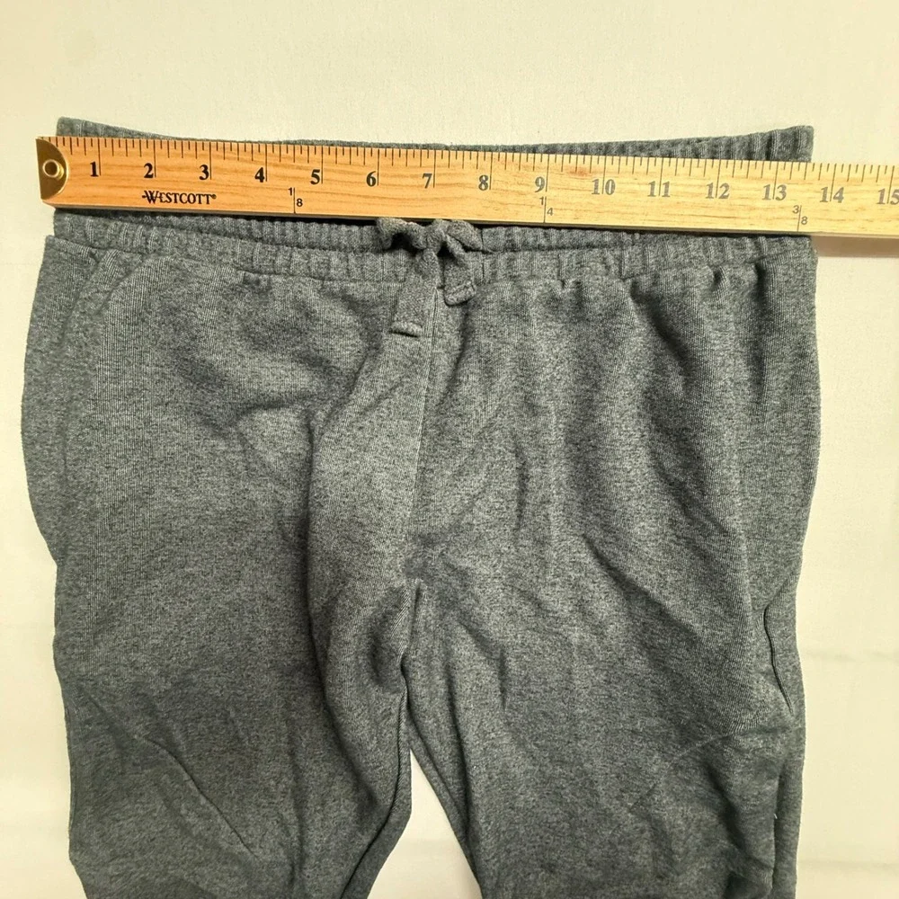 Gymshark Men's Medium Slim Fit Gray Athletic Joggers Zip Pocket